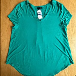 Alfani Green Relaxed Short Sleeve blouse